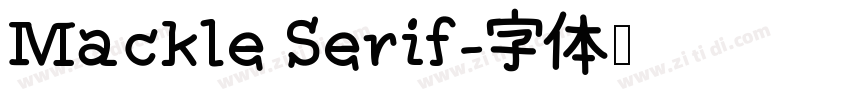 Mackle Serif字体转换